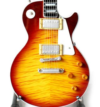 Miniature Guitar Led Zeppelin Jimmy Page Sunburst Cherry 1 Standard