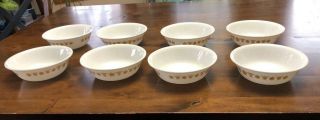 Vintage Corelle Gold Butterfly Cereal Bowl 6 1/4” Set Of 8