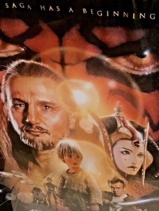 Star Wars The Phantom Menace Episode 1 Movie Poster One Sheet 24 " X 36 " -