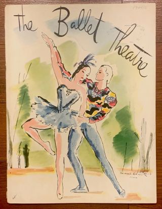 The Ballet Theatre (abt) – Illustrated Souvenir Program Book - 1945 - 46