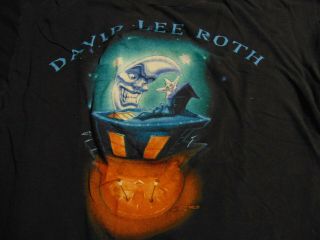 Rock T Shirt Vintage Authentic David Lee Roth The Entire World Tour 1994 Xl