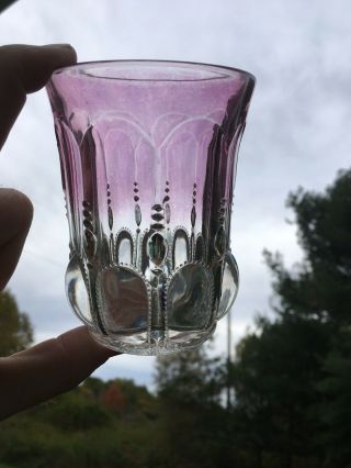 Eapg Antique Michigan Pattern Maidens Blush Tumbler Us Glass State Series