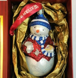 Waterford Holiday Heirlooms 10th Anniversary Killeen Clem Snowman Ornament