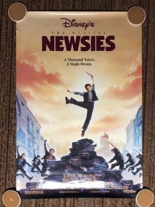 Newsies (walt Disney) 27x40 Movie Poster - Double Sided Rolled