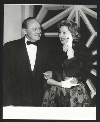 1960 Jack Benny & Mary Livingstone Wife Vintage Photo