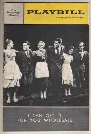 Barbra Streisand Debut Playbill 1962 " I Can Get It For You "