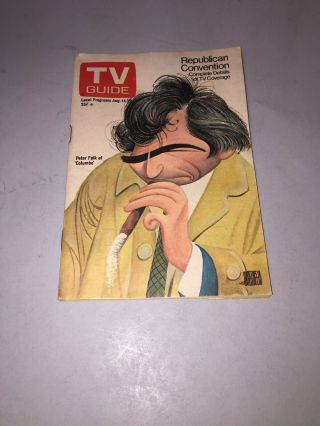 1976 Tv Guide Peter Falk Columbo Muppets South Africa Tv Baseball C1