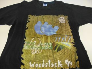 Rock T Shirt Vintage Authentic Official Woodstock 94 Saugerties Ny 1994 Size Xl