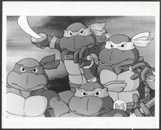Animation Teenage Mutant Ninja Turtles 1987 Tv Stamped Promo Photo