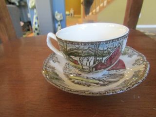 Johnson Brothers The Friendly Village Tea Cup And Saucer,  England