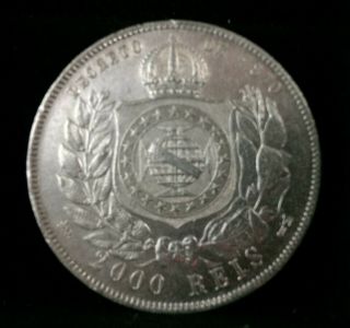Brazil - 2000 RÉis 1887 - Silver