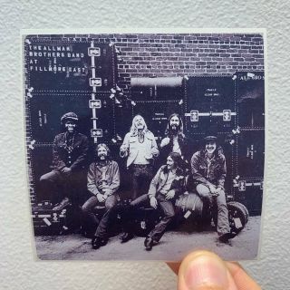 The Allman Brothers Band Live At Filmore East 3 " X 3 " Ep Lp Album Cover Sticker
