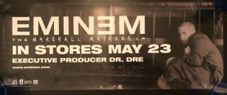 Eminem Marshall Mathers Lp Promo Poster 8x20 Never Hung No Holes