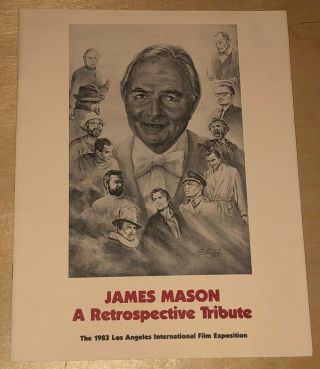 1983 Filmex Program James Mason Tribute Los Angeles Film Exposition Festival