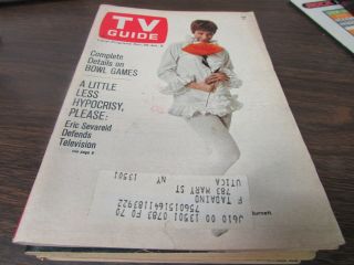 Vintage - Tv Guide Dec 30th 1968 - Carol Burnett - Cover Exc