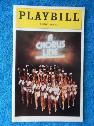 A Chorus Line - Shubert Theatre Playbill W/ticket - May 14th,  1981 - Troy Garza