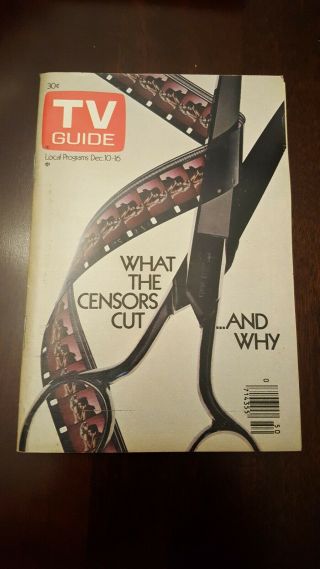 Tv Guide Dec 10 - 16 1977 What The Censors Cut & Why.  L.  A.  Edition.