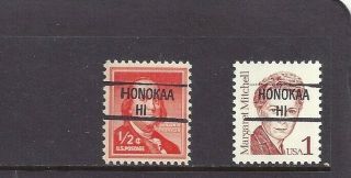 Hawaii Precancels: Honokaa 841 Definitives