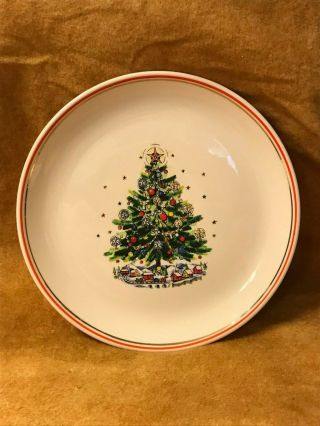 Vintage Salem Christmas Eve Salad Dessert Plate By Viktor Schreckengost England