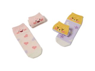 Twice X Kakao Friends Official Goods - Sleep Socks Apeach Ryan (always Together)
