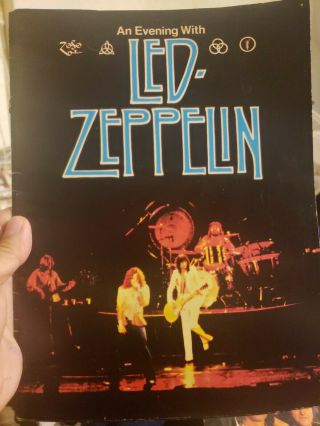 An Evening With Led Zeppelin Tour Book North America 1977 Concert Program,  Firm