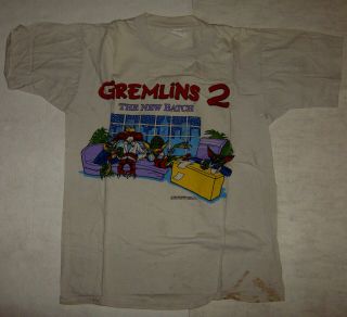 Gremlins 2 1990 Vintage Movie Promotinal T - Shirt L