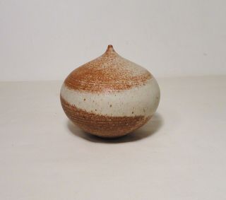 Signed Studio Art Pottery Stoneware Weed Pot Bud Vase Vintage Hand Made