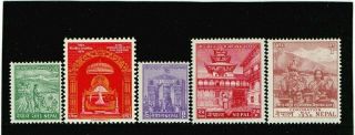 Nepal - 1956 - Coronation - Complete Set Of Stamps - - Cat.  £220.  00