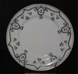 One 7 1/4 " Plate M Redon Limoges Floral Design