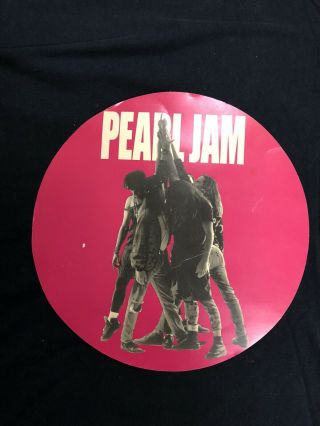 Pearl Jam Ten Red Round Promo Album Flat 1991 90s Rock Metal Grunge Nirvana Aic