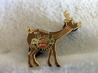 Hard Rock Cafe Pin 2011 Las Vegas Hotel & Casino Happy Holidays Reindeer Pin