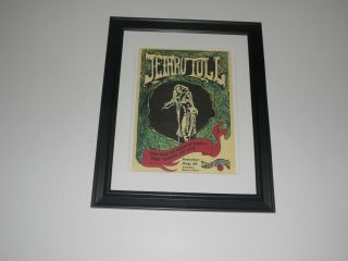 Framed Jethro Tull 1976 Too Old To Rock Stonehenge Poster 14 " X 17 "