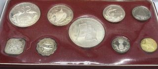 1974 Commonwealth Of The Bahamas Franklin 9 Coin Proof Set