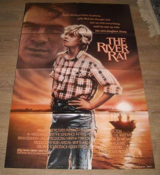 1985 The River Rat 1 Sheet Movie Poster Tommy Lee Jones Martha Plimpton Debut