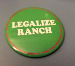 Legalize Ranch Pin Sdcc 2019 Adult Swim Exclusive Eric Andre Show Promo Button