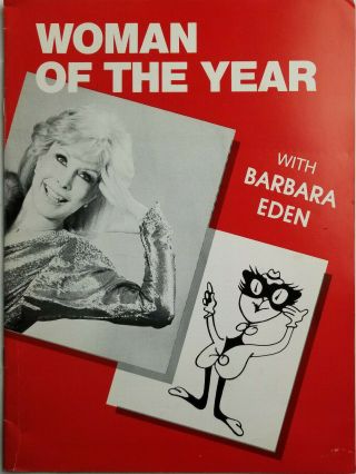 Woman Of The Year Barbara Eden Vtg 1984 Broadway Play Souvenir Program