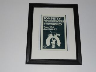 Framed Tom Petty & Heartbreakers 1977 At The Whiskey Mini - Poster 14 " By 17 "