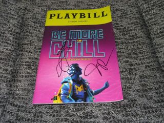 George Salazar Will Roland Dual Be More Chill Signed Broadway Playbill
