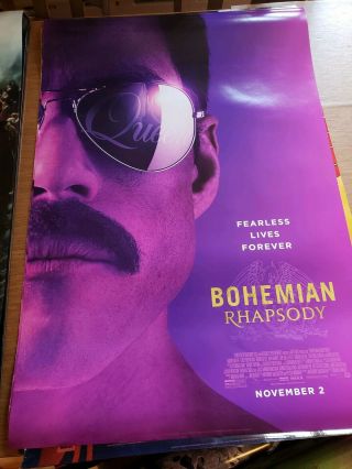 Bohemian Rhapsody 27 X 40 Doublesided Rami Malek,  Queen Movie Poster