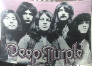 Deep Purple Band Flag Cloth Poster Wall Tapestry Banner Lp Cd Hard Rock