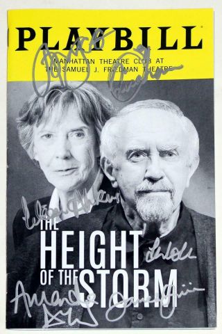 Cast Eileen Atkins,  Jonathan Pryce,  Signed Height Of The Storm Opening Playbill