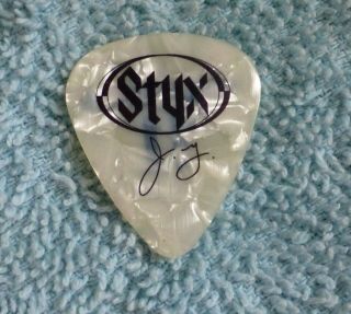 Styx Authentic Jy James Young 2011 Tour Guitar Pick Pic Styxworld