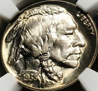 1938 - D Buffalo Nickel NGC MS 67 an Unreal Gem,  Easily THE BEST Ive Seen in Years 3