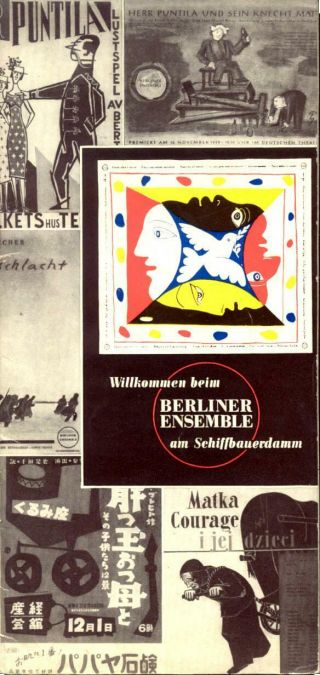 1955 - 1956 Berliner Ensemble Season Brochure In English - - Lotsa Pix