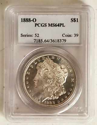1888 O Morgan Dollar - Pcgs Ms64 Pl Prooflike Better Date