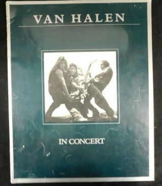 Van Halen In Concert Invasion Vintage 1980 Tour Program David Lee Roth