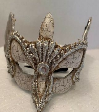 Cirque Du Soleil Unique Mask,  Handmade By Franco Cecamore Small Ornament