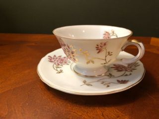 Vintage China Teacup And Saucer Made In Occupied Japa Gold Trim