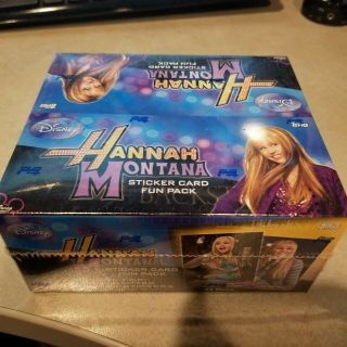 2008 Topps Hannah Montana Factory Sticker Card Fun Pack - 24 Packs