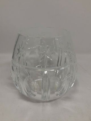Waterford Crystal Christmas Holiday Votive Candle Holder 3 1/2 "